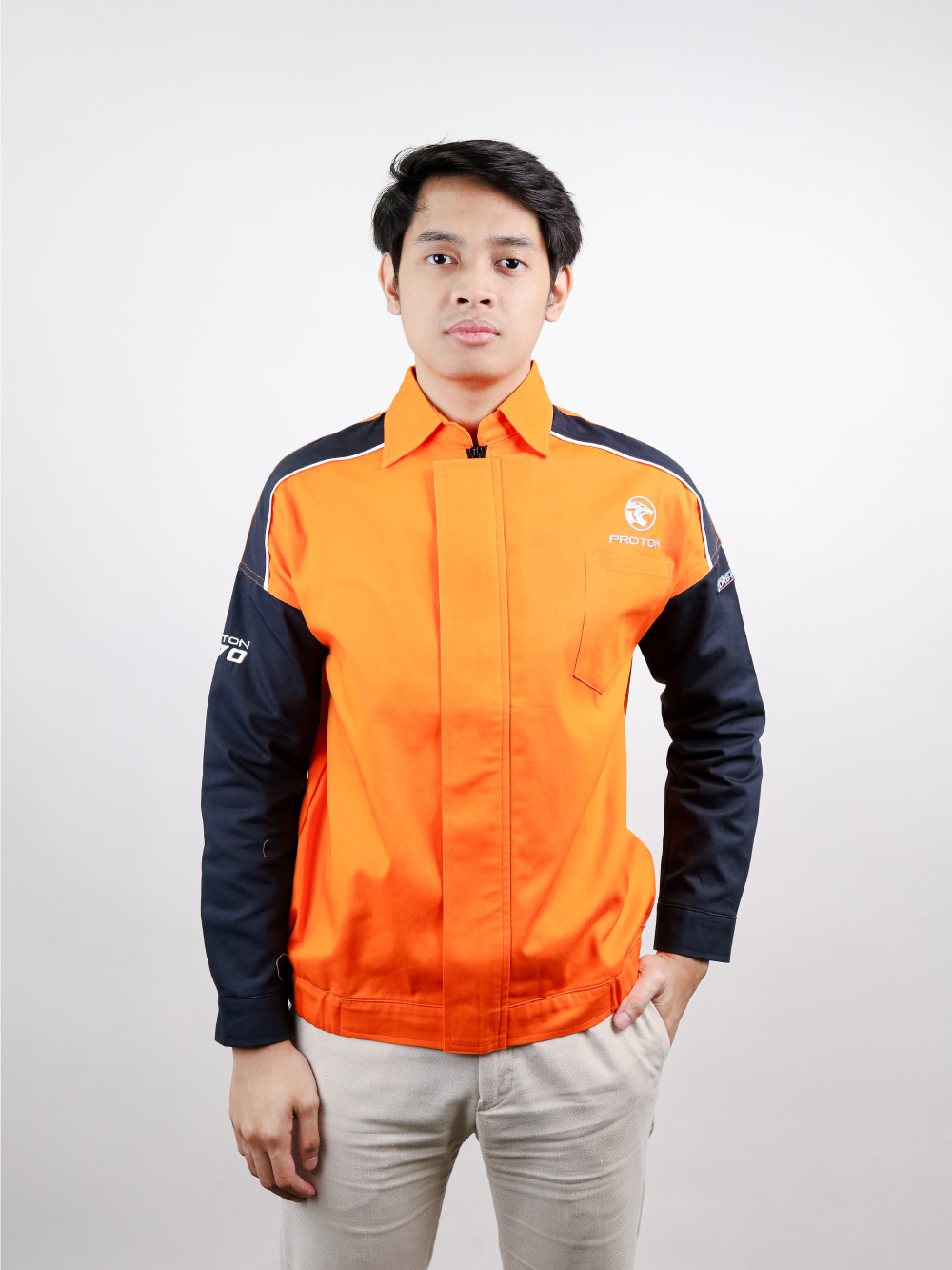 Orange-Black Corporate Collar Shirt Orange-Black Corporate Collar Shirt