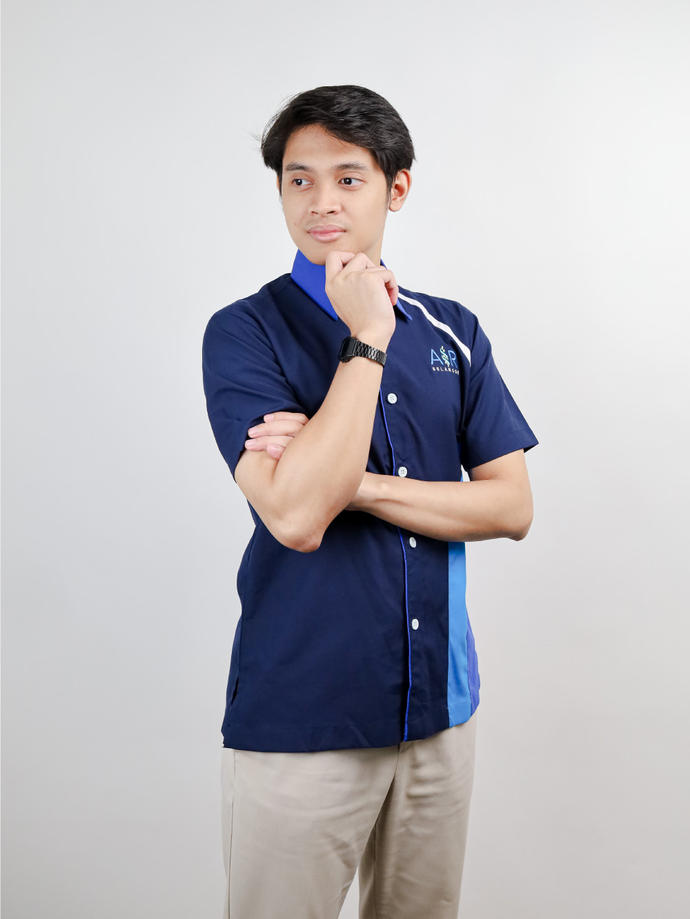 Navy Blue Corporate Collar Shirt Navy Blue Corporate Collar Shirt