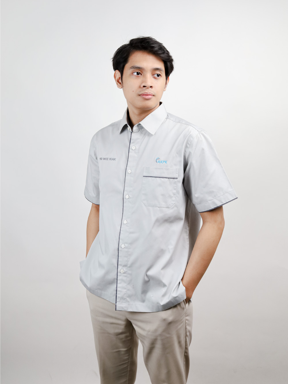 Light Grey Corporate Collar Shirt Light Grey Corporate Collar Shirt