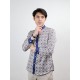 Patterned Corporate Blue-Collar Shirt Patterned Corporate Blue-Collar Shirt